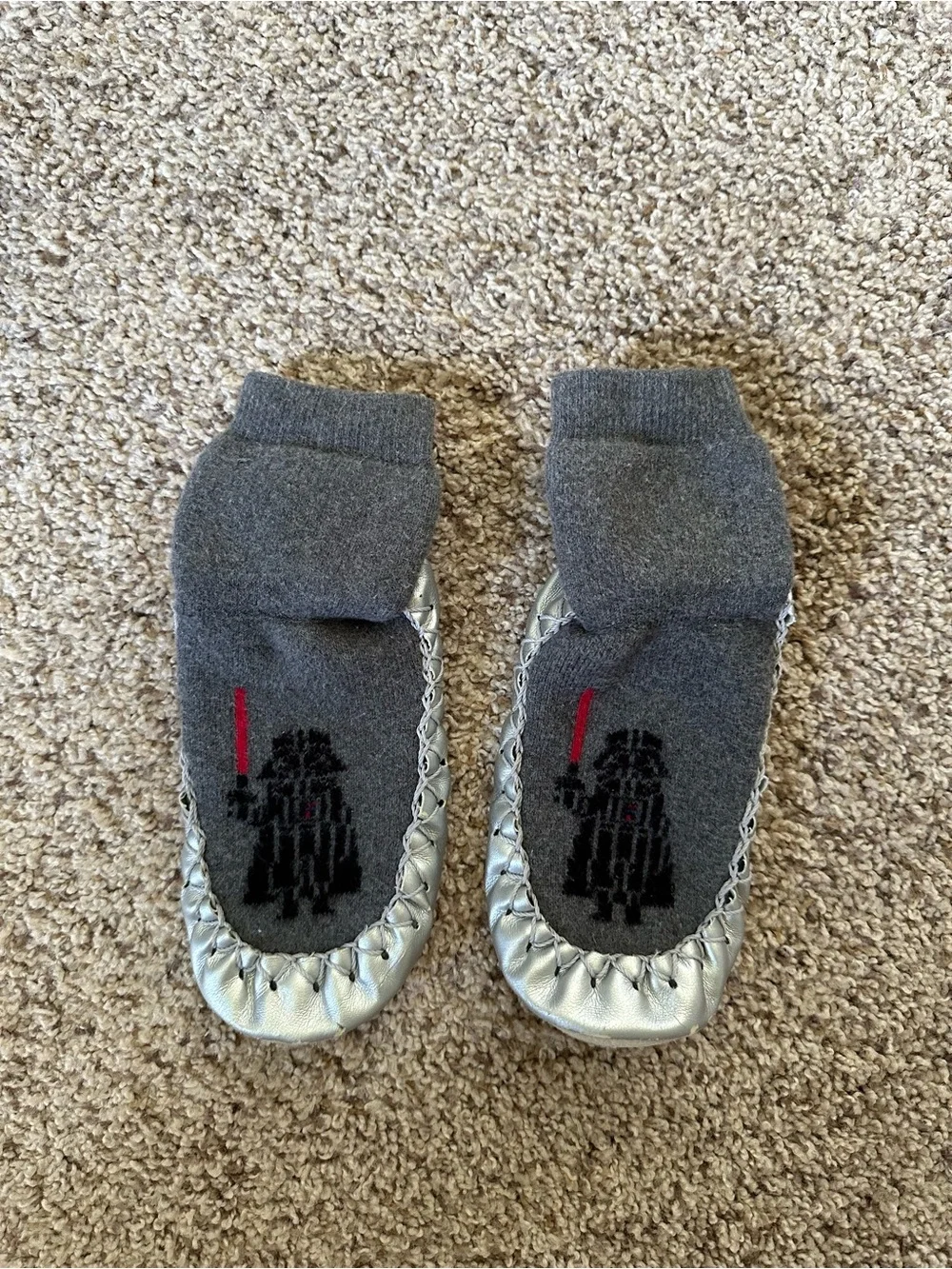Hanna Andersson Kids Non-Slip Star Wars Moccasin Socks